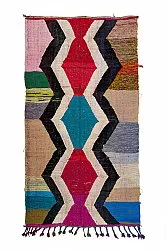 Marokkaanse Berber tapijt Boucherouite 145 x 265 cm