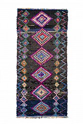 Marokkaanse Berber tapijt Boucherouite 275 x 130 cm
