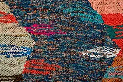 Marokkaanse Berber tapijt Boucherouite 135 x 265 cm