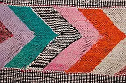 Marokkaanse Berber tapijt Boucherouite 150 x 275 cm
