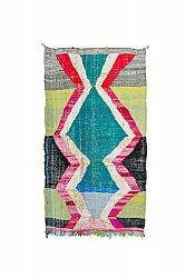 Marokkaanse Berber tapijt Boucherouite 125 x 240 cm