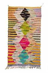 Marokkaanse Berber tapijt Boucherouite 140 x 250 cm