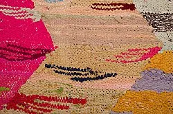 Marokkaanse Berber tapijt Boucherouite 140 x 250 cm