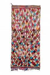 Marokkaanse Berber tapijt Boucherouite 300 x 135 cm