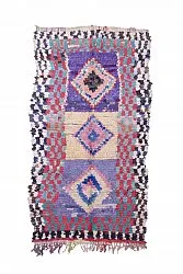 Marokkaanse Berber tapijt Boucherouite 225 x 125 cm