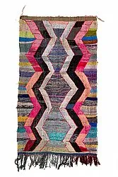 Marokkaanse Berber tapijt Boucherouite 150 x 260 cm