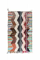 Marokkaanse Berber tapijt Boucherouite 140 x 230 cm