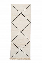 Kelim Marokkaanse Berber tapijt Beni Ouarain 275 x 100 cm