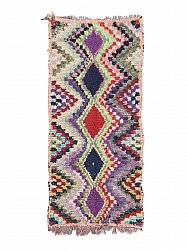 Marokkaanse Berber tapijt Boucherouite 220 x 100 cm