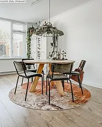 Rond vloerkleed - Olivera (bruin)