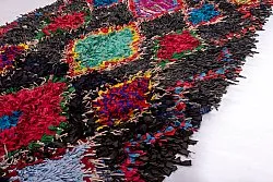 Marokkaanse Berber tapijt Boucherouite 255 x 110 cm