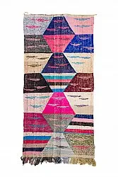 Marokkaanse Berber tapijt Boucherouite 125 x 260 cm