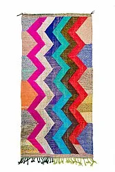 Marokkaanse Berber tapijt Boucherouite 135 x 265 cm