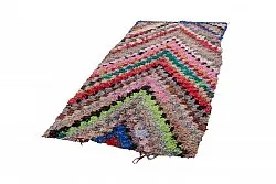 Marokkaanse Berber tapijt Boucherouite 250 x 110 cm