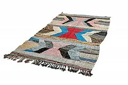Marokkaanse Berber tapijt Boucherouite 140 x 255 cm