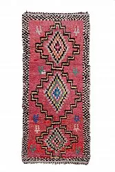 Marokkaanse Berber tapijt Boucherouite 285 x 130 cm