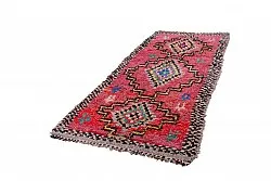 Marokkaanse Berber tapijt Boucherouite 285 x 130 cm