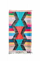 Marokkaanse Berber tapijt Boucherouite 135 x 230 cm