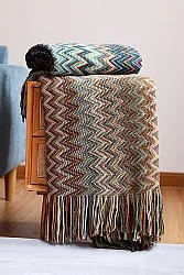 Plaid dekens - Milano (beige/multi)