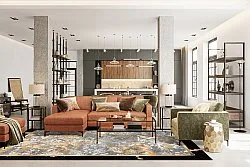 Wilton - Peri (zwart/multi)