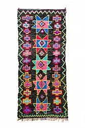 Marokkaanse Berber tapijt Boucherouite 135 x 315 cm