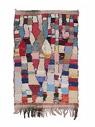 Marokkaanse Berber tapijt Boucherouite 190 x 130 cm