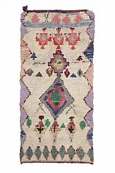 Marokkaanse Berber tapijt Boucherouite 240 x 110 cm