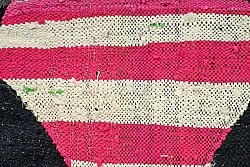 Marokkaanse Berber tapijt Boucherouite 130 x 265 cm