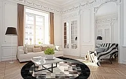 Rond vloerkleed - Livada (zwart/multi)