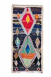 Marokkaanse Berber tapijt Boucherouite 240 x 110 cm
