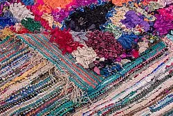 Marokkaanse Berber tapijt Boucherouite 250 x 130 cm