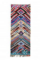Marokkaanse Berber tapijt Boucherouite 290 x 105 cm