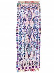 Marokkaanse Berber tapijt Boucherouite 250 x 90 cm