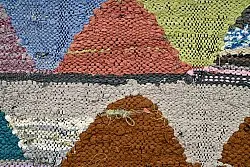 Marokkaanse Berber tapijt Boucherouite 145 x 305 cm