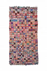 Marokkaanse Berber tapijt Boucherouite 255 x 125 cm
