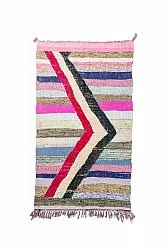Marokkaanse Berber tapijt Boucherouite 130 x 225 cm