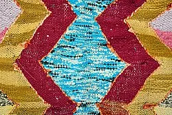 Marokkaanse Berber tapijt Boucherouite 125 x 215 cm