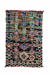Marokkaanse Berber tapijt Boucherouite 205 x 135 cm