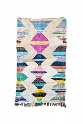 Marokkaanse Berber tapijt Boucherouite 120 x 200 cm