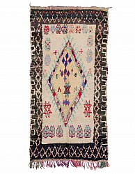 Marokkaanse Berber tapijt Boucherouite 270 x 130 cm