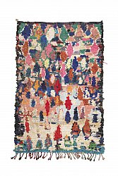 Marokkaanse Berber tapijt Boucherouite 220 x 140 cm