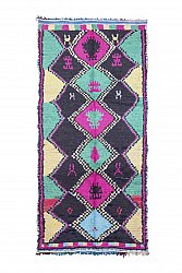 Marokkaanse Berber tapijt Boucherouite 260 x 125 cm