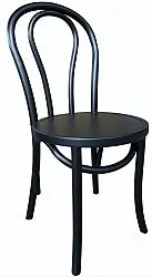 Stoel - Bistro (hout/zwart) - 2 stuks
