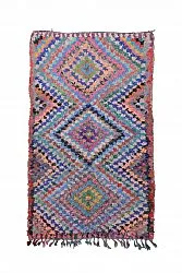 Marokkaanse Berber tapijt Boucherouite 230 x 135 cm