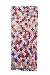 Marokkaanse Berber tapijt Boucherouite 245 x 105 cm