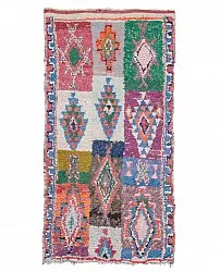 Marokkaanse Berber tapijt Boucherouite 225 x 115 cm