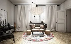 Rond vloerkleed - Jedaida (multi)