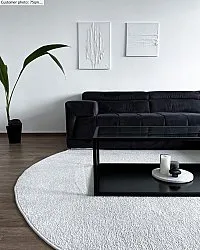 Rond vloerkleed - Sunayama (wit)