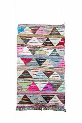 Marokkaanse Berber tapijt Boucherouite 135 x 235 cm