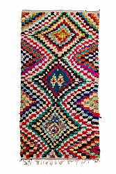 Marokkaanse Berber tapijt Boucherouite 285 x 145 cm